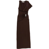 Abito con pendente in marrone Christopher Esber - donna 