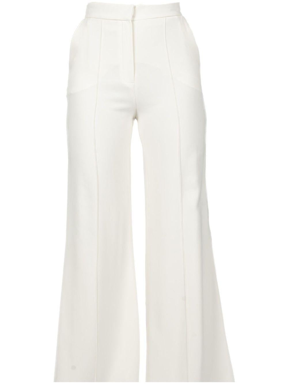 Pantaloni a gamba ampia in bianco ELie Saab - donna 