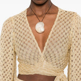 Blusa intrecciata in dorato Missoni - donna 