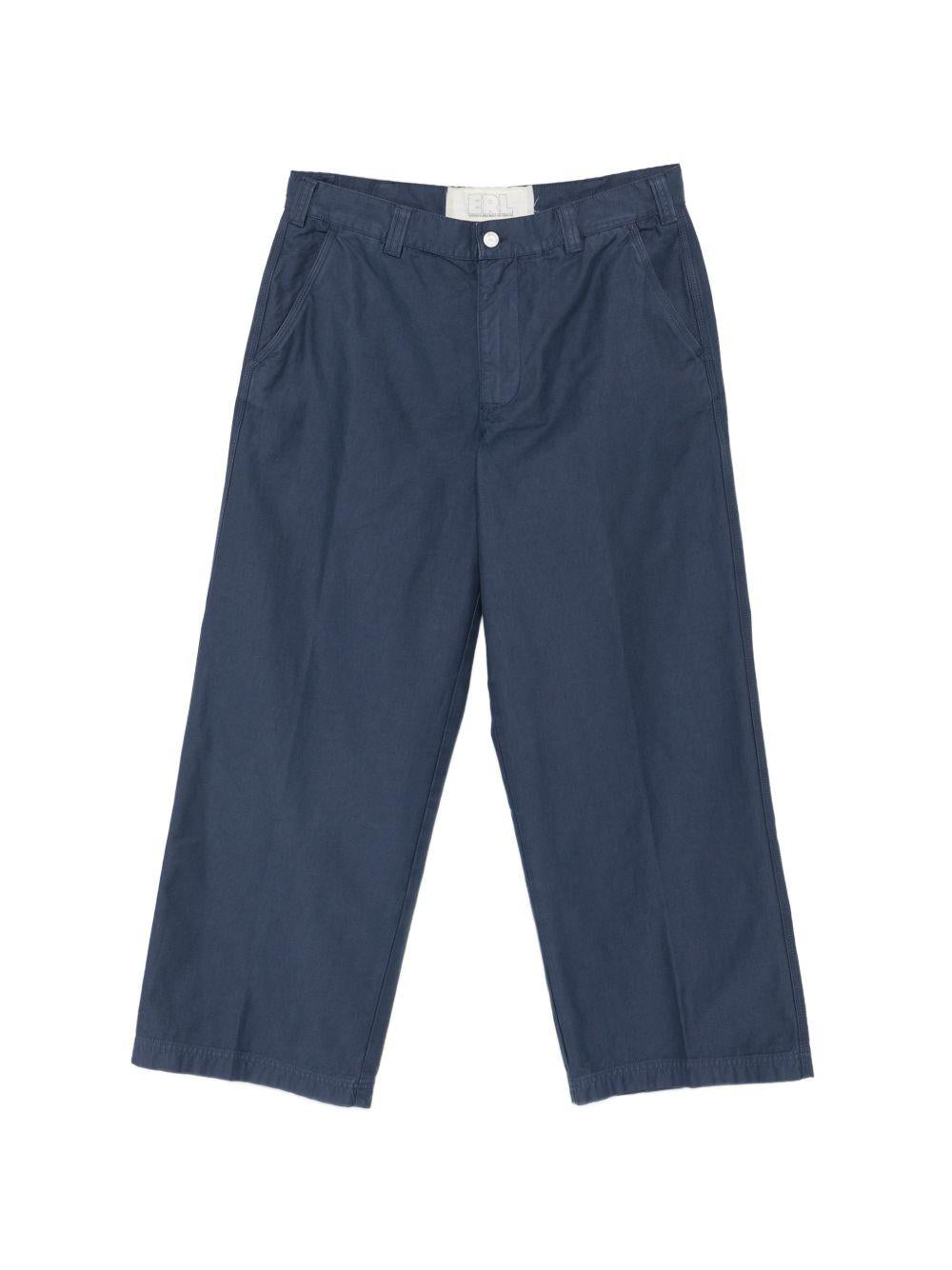 Pantaloni con passanti per cintura in blu Erl - unisex 