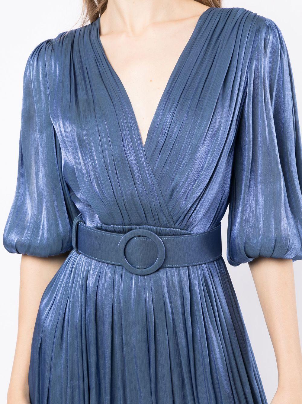 Abito Breannie con design satinato in blu Costarellos - donna 
