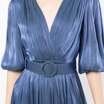 Abito Breannie con design satinato in blu Costarellos - donna 