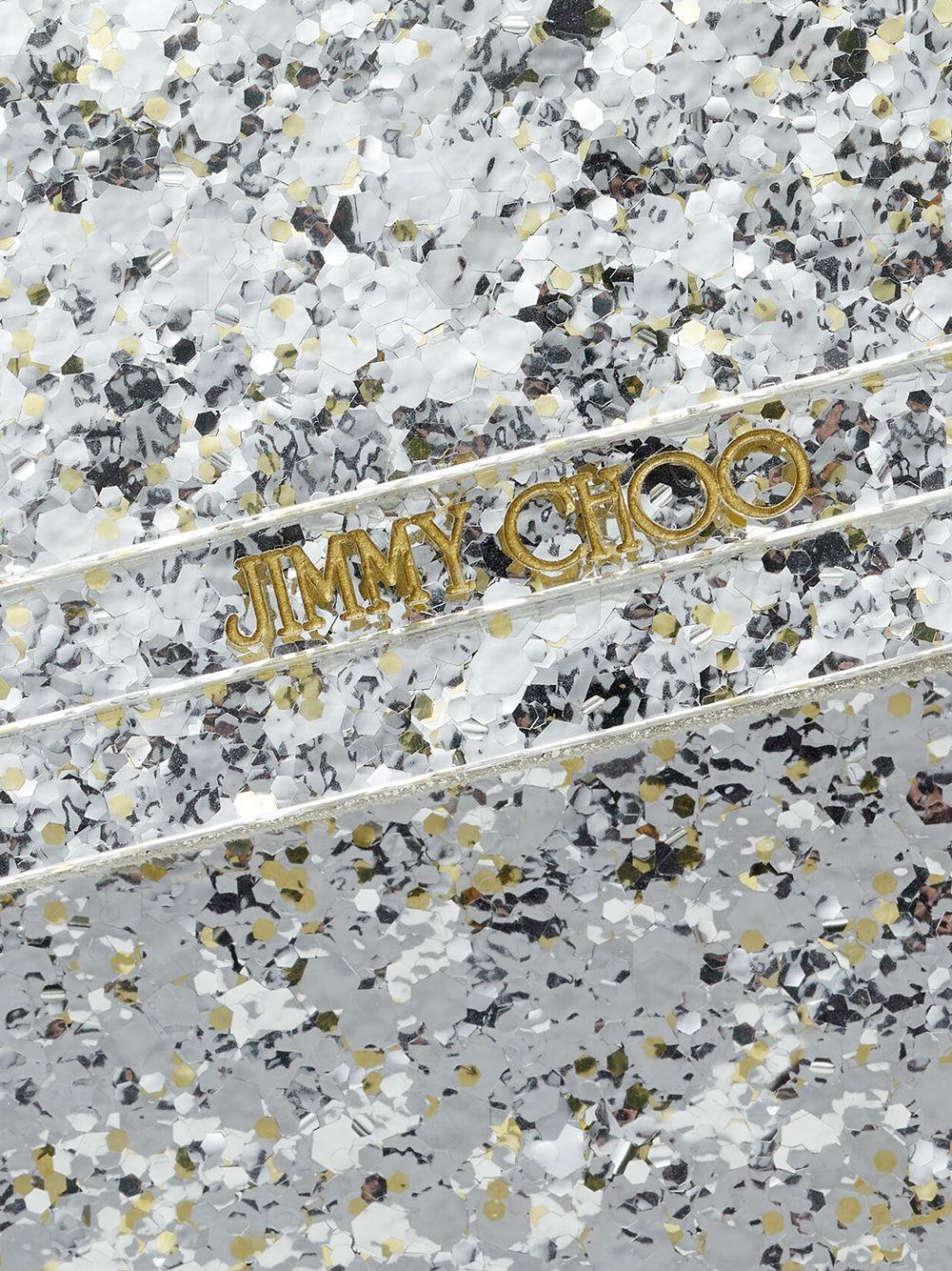 Borsa Candy con paillettes in champagne Jimmy choo - donna 