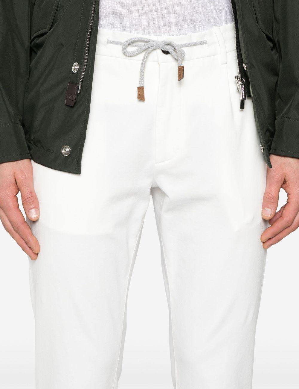 Pantaloni affusolati in bianco Eleventy - uomo 