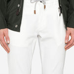 Pantaloni affusolati in bianco Eleventy - uomo 