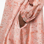 Abito maxi con stampa floreale pecora in rosa Maxmara - donna 