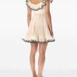 Miniabito con ruches in avorio Zimmermann - donna 