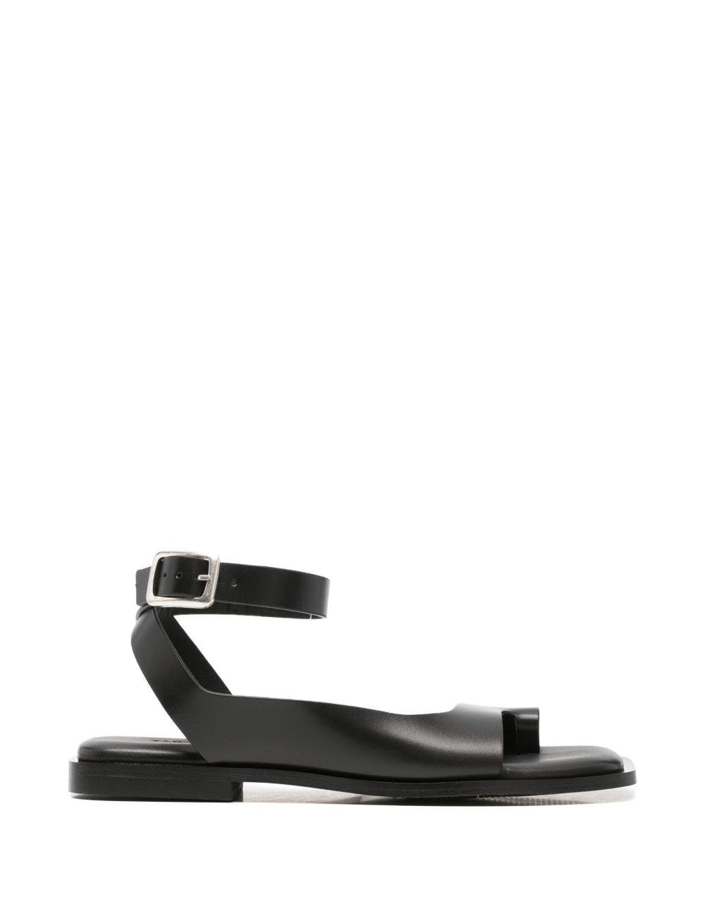 Sandali in pelle in nero Alohas - donna 