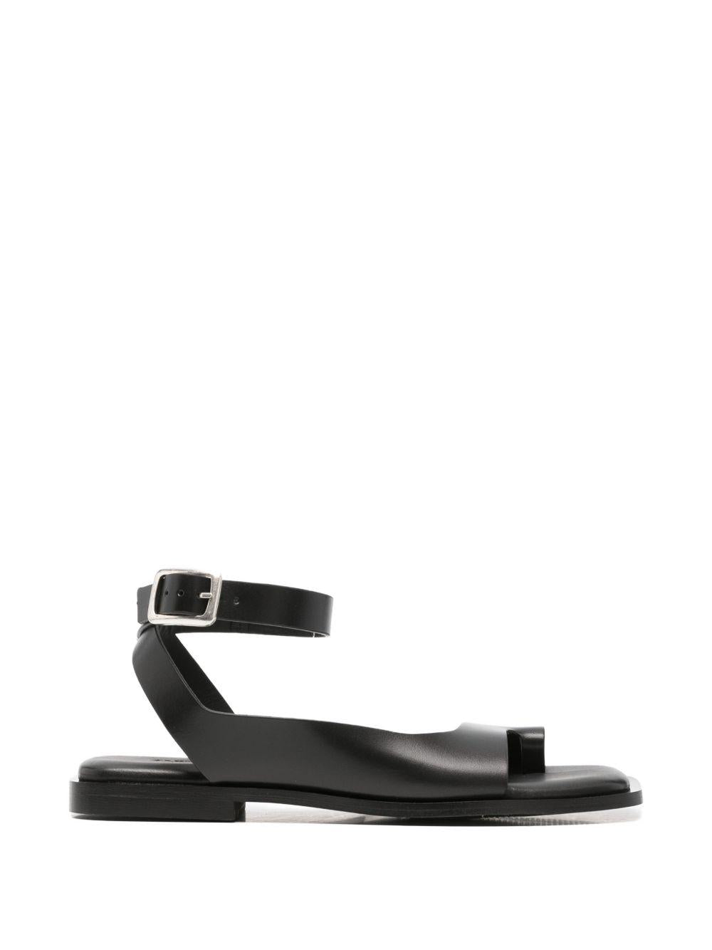 Sandali in pelle in nero Alohas - donna 