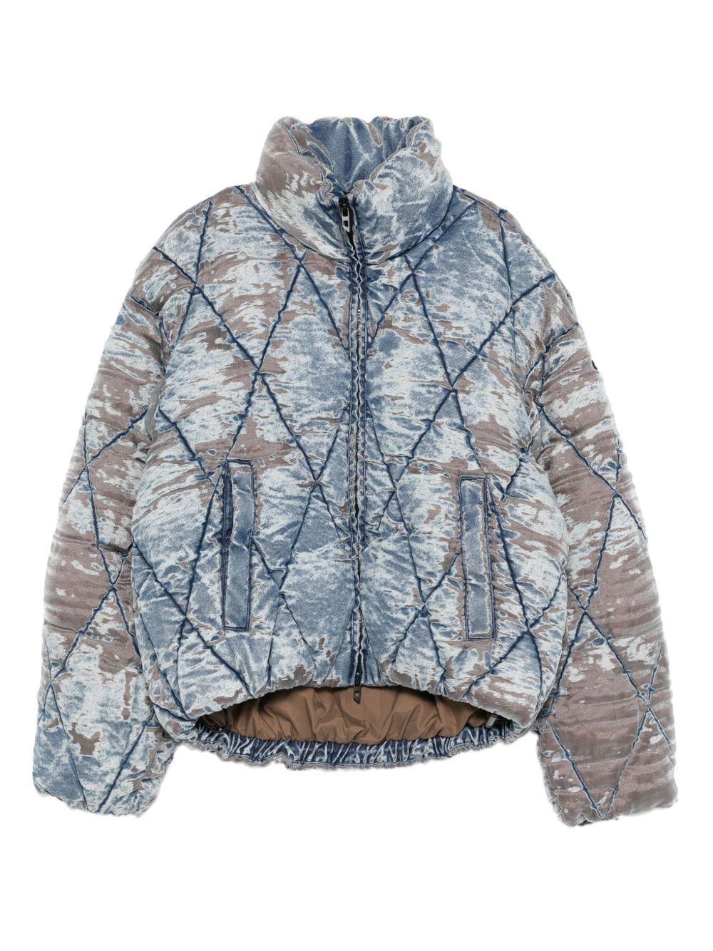 Giacca denim con effetto schiarito in blu Diesel - uomo 