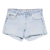 Pantaloncini in denim con bordi sfilacciati in blu Re/done - donna 