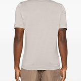 T-shirt girocollo in grigio John smedley - uomo 