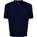 Polo con zip in blu Kangra - uomo 