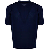 Polo con zip in blu Kangra - uomo 