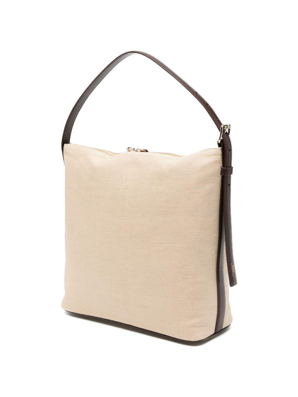 BORSA A SPALLA VERA IN BEIGE A.P.C. - DONNA 