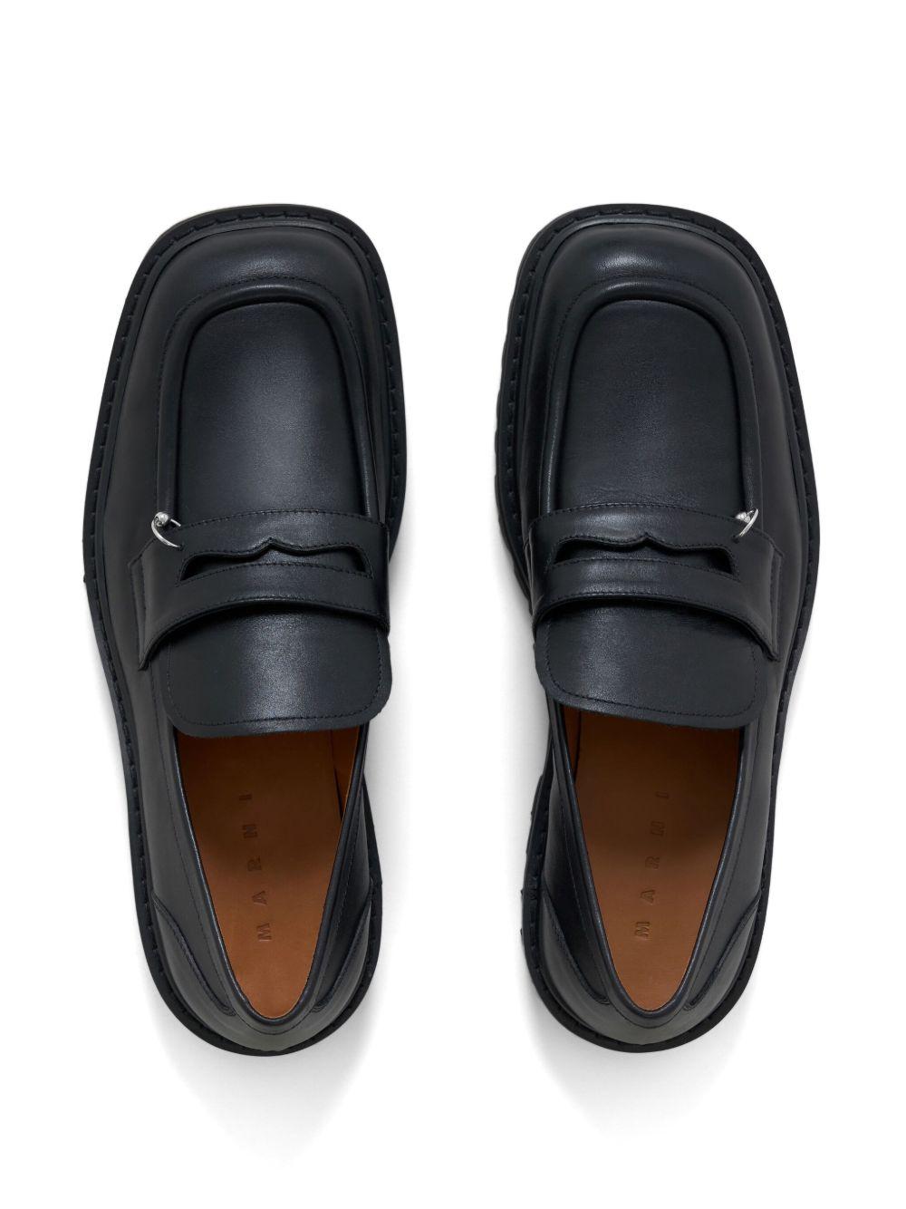 Mocassini con decorazione in nero Marni - uomo 