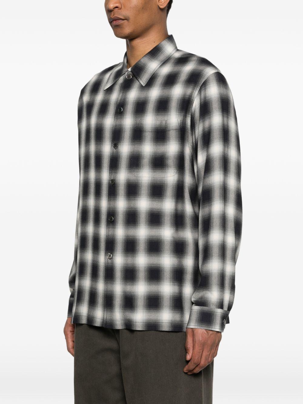 Camicia a quadri  in bianco e nero Our legacy - uomo 