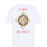 T-shirt con stampa in bianco Casablanca - uomo 