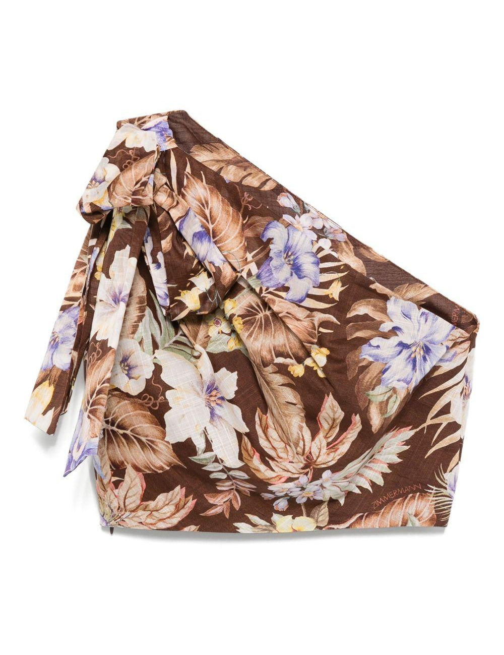 Top Coco monospalla in marrone Zimmermann - donna 