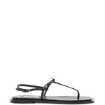 Sandali a t e punta quadrata in nero Toteme - donna 