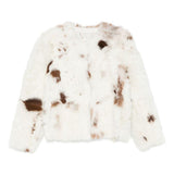 Giacca in shearling hypnotic spot color crema Zimmermann - donna 