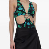 Body a fiori con cut-out multicolore Coperni - donna 