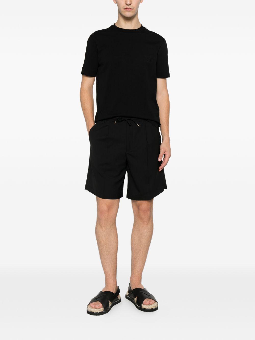 Pantaloncini con coulisse e pieghe in nero Briglia 1949 - uomo 