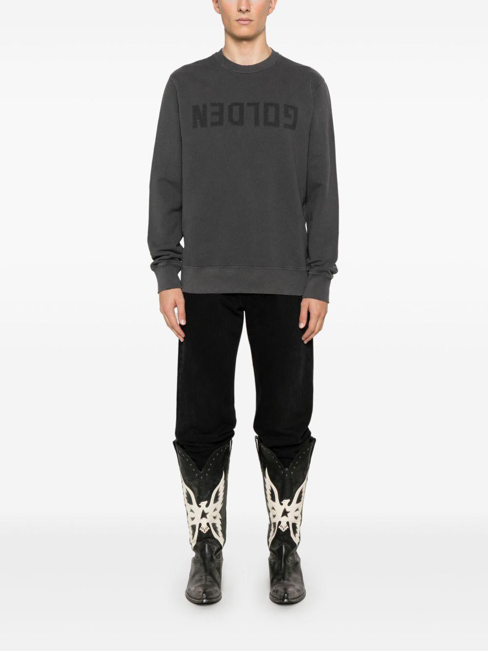 Felpa archibald in nero Golden goose - uomo 