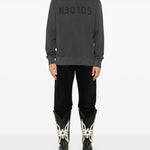 Felpa archibald in nero Golden goose - uomo 