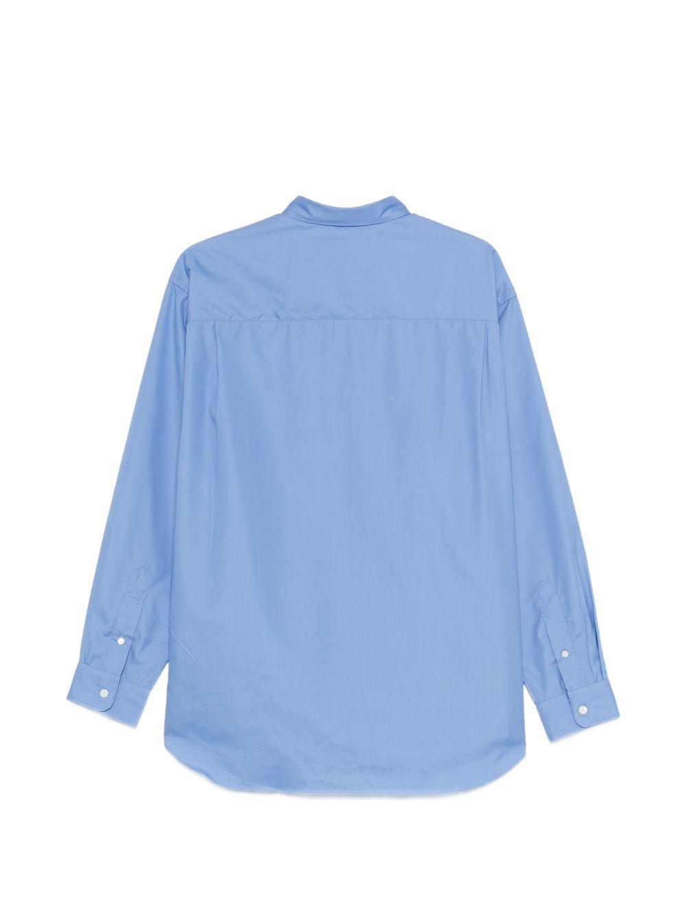 Camicia con logo in azzurro Comme des Garçons Homme - uomo 