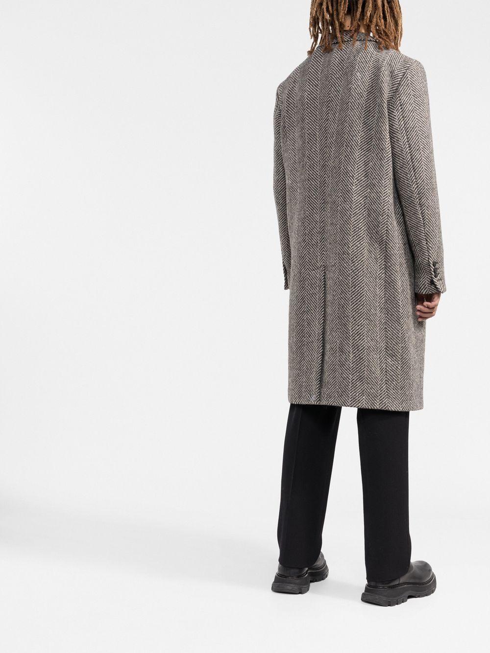 Cappotto monopetto con applicazione in grigio GOLDEN GOOSE - uomo 