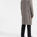 Cappotto monopetto con applicazione in grigio GOLDEN GOOSE - uomo 