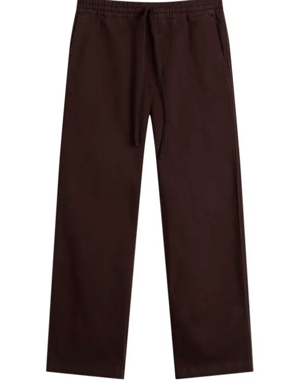 pantaloni dritti floyde in marrone carhartt wip - uomo 