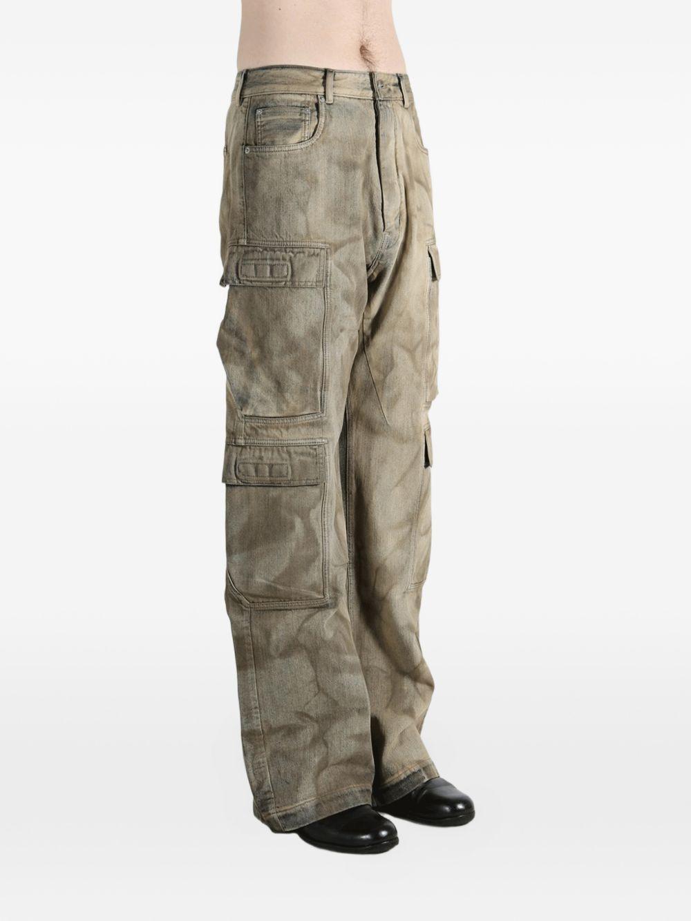 Jeans con tasche in grigio Rick owens drkshdw - uomo 
