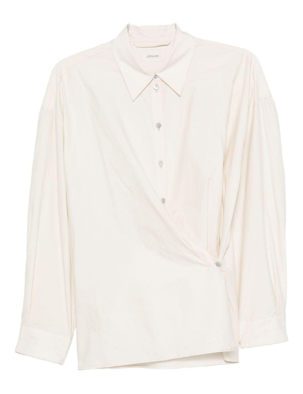 Camicia con chiusura laterale in avorio Lemaire - donna 