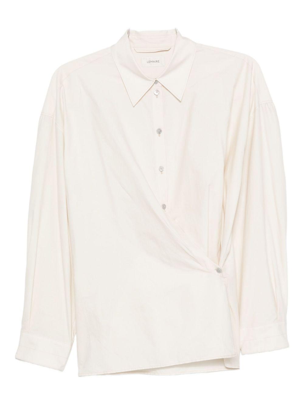 Camicia con chiusura laterale in avorio Lemaire - donna 