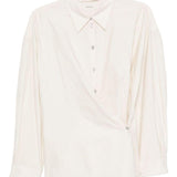 Camicia con chiusura laterale in avorio Lemaire - donna 