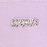 Gonna in maglia con strass in lilla Self-portrait - donna 