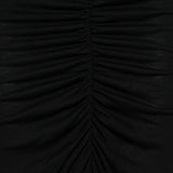 Gonna midi con ruches in nero Rick Owens Lilies -  donna 