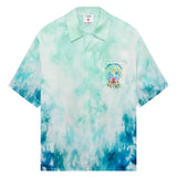 Camicia con fantasia tie dye in blu Casablanca - uomo 