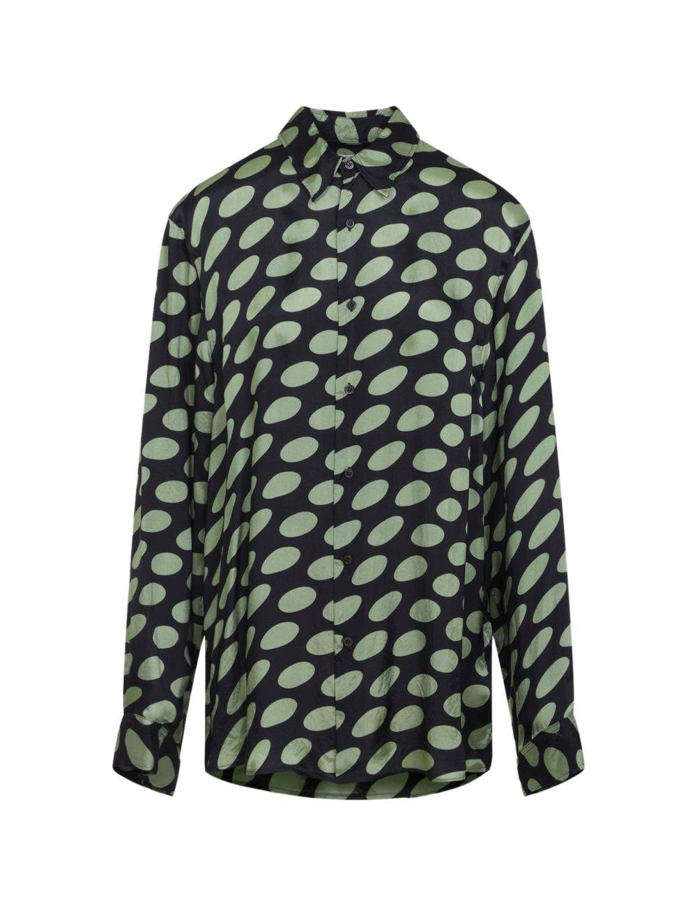 Camicia in twill stampata carvies multicolore  Dries van noten - uomo 