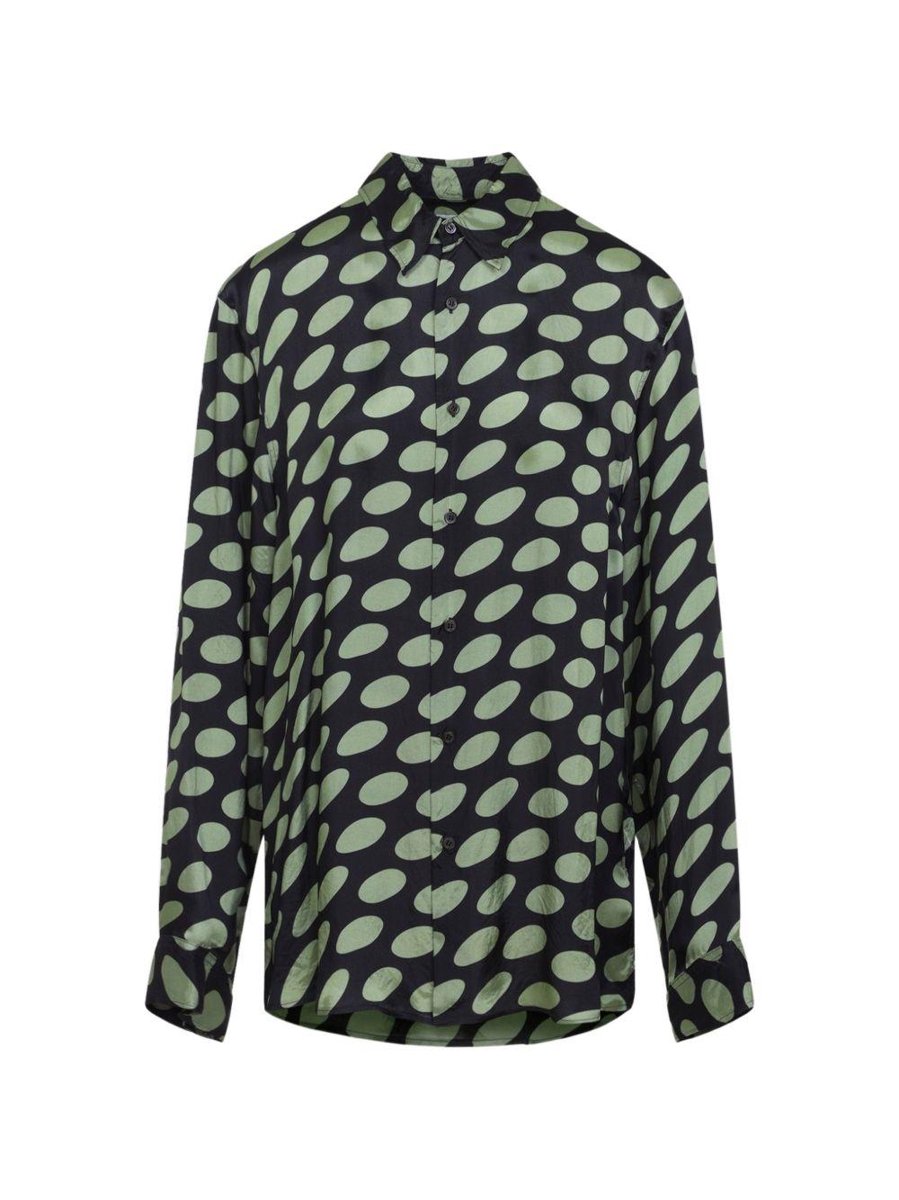 Camicia in twill stampata carvies multicolore  Dries van noten - uomo 