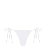 Slip bikini con laccetti laterali in bianco Jacquemus - donna 