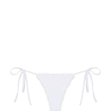 Slip bikini con laccetti laterali in bianco Jacquemus - donna 