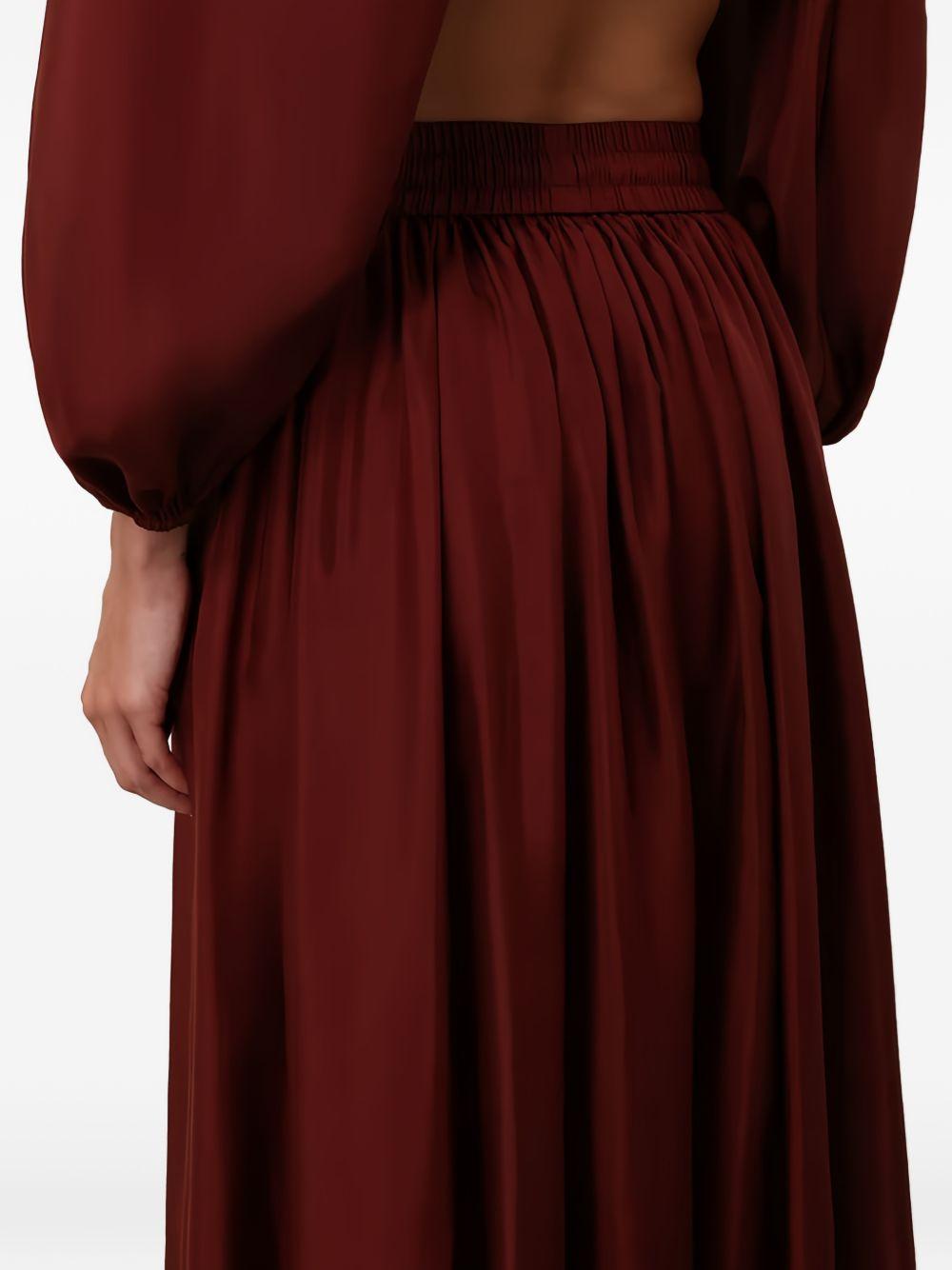 Gonna lunga con volant Aster in bordeaux Zimmermann - donna 