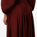 Gonna lunga con volant Aster in bordeaux Zimmermann - donna 