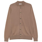 Cardigan con tasca a marsupio in marrone Kangra - uomo 