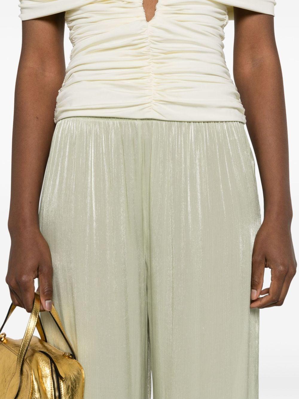 Pantaloni a gamba dritta con finitura satinata Simkhai - donna 