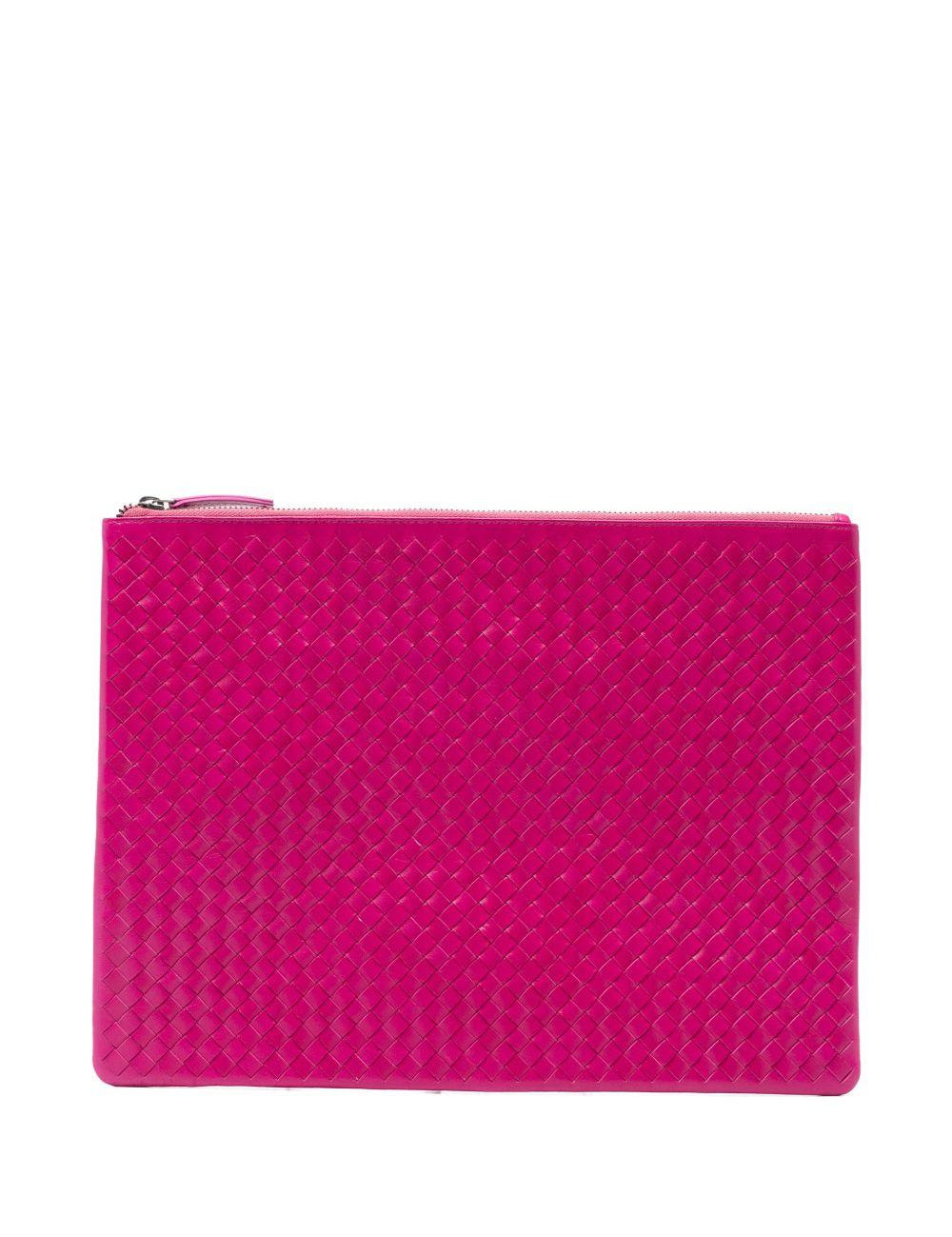 Clutch intrecciato A4 in rosa Dragon diffusion - donna 