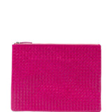 Clutch intrecciato A4 in rosa Dragon diffusion - donna 